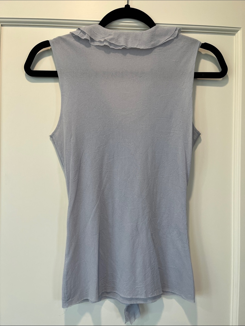 Sweet Pea Light Blue Ruffle Mesh Top - Picture 2 of 3